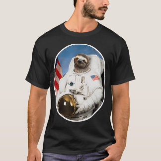 T-shirt Sloth Astronaut Funny Sloth Cadeau spatial