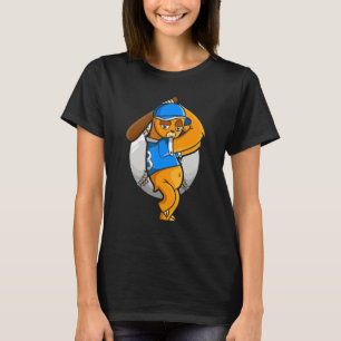 T-shirt Sloth Baseball Sloth Retro Baskeballer Baseball Pl