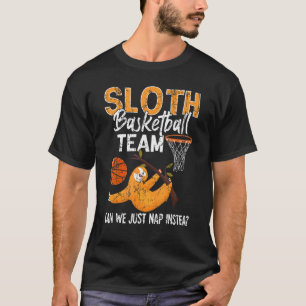 T-shirt Sloth Basketball Team Sport Shirt Basket