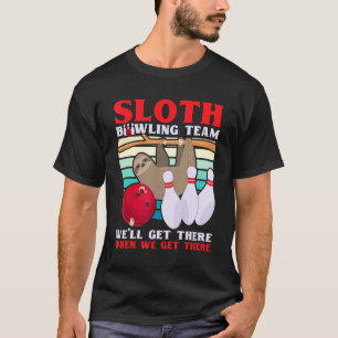 T-shirt Sloth Bowling Team Lazy Bowler Bowling Kids Men W