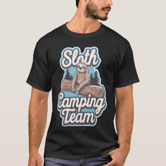 T-shirt Sloth Campingeam friends