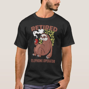T-shirt Sloth drink café Retraite 4