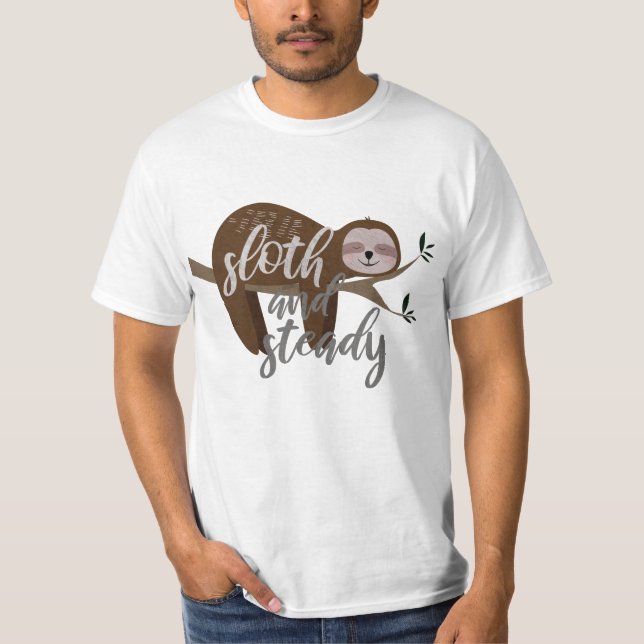 T-shirt Sloth et Steady (Devant)