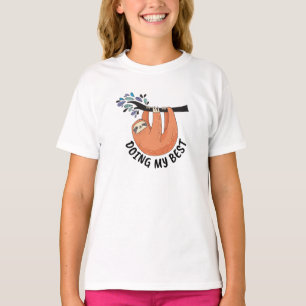 T-shirt Sloth faisant de mon mieux