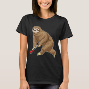 T-shirt Sloth Field Hockey stick
