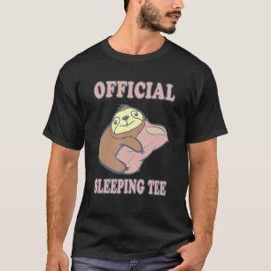 T-shirt Sloth I Sleep Pajamas Dimanche Week-end Sleep Chil