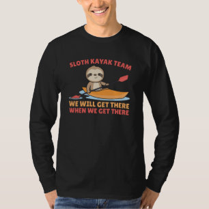 T-shirt Sloth Kayak Team Paddle Funny Slots