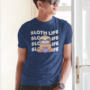 T-shirt Sloth Life Parcelle couchée