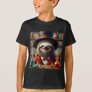 T-shirt Sloth Mad Scientifique