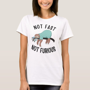 T-shirt Sloth Pas Rapide Pas Furieux