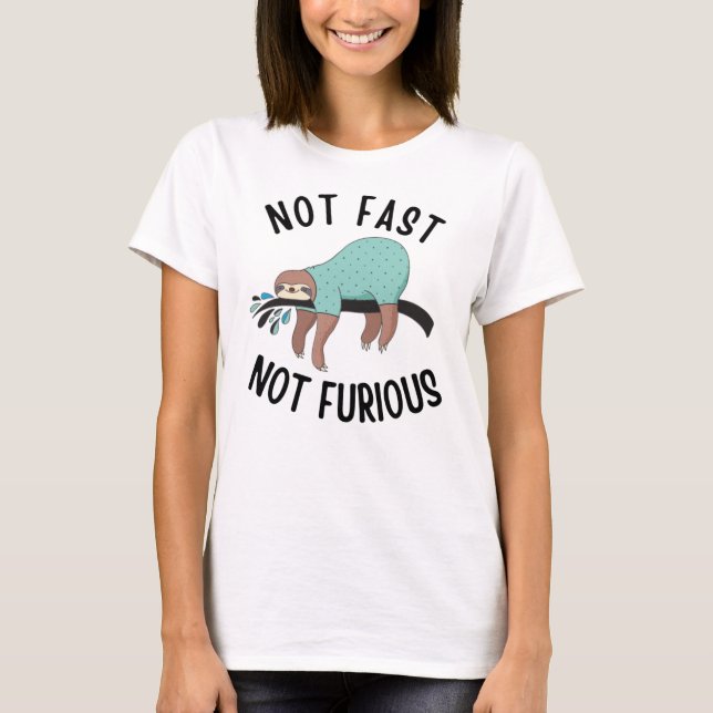 T-shirt Sloth Pas Rapide Pas Furieux (Devant)