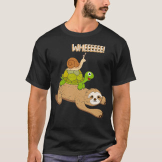 T-shirt Sloth Pictures Turtle Decor Snail