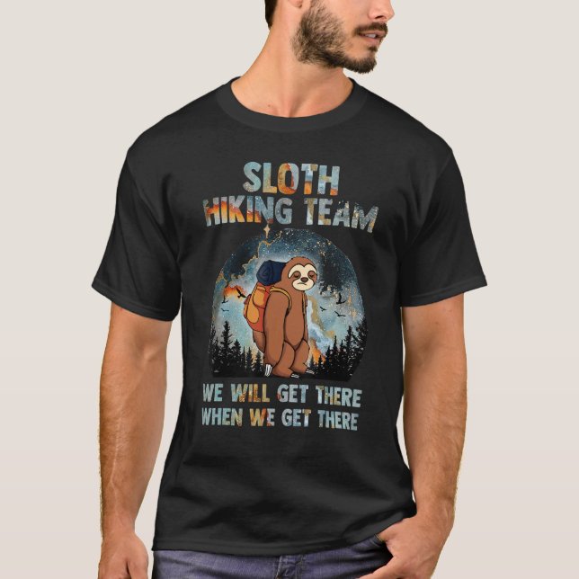 T-shirt Sloth Randonnée Team Camper Camper Randonnée Out D (Devant)