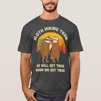 T-shirt Sloth Randonnée Team - Drôle cadeau Vintage