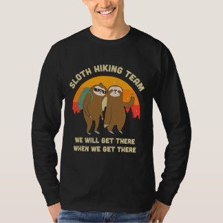 T-shirt Sloth Randonnée Team Funny Vintage