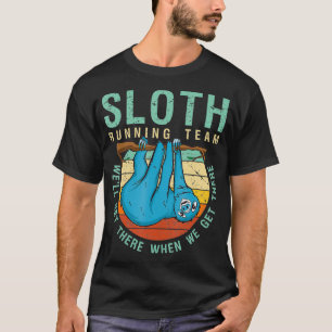 T-shirt Sloth Runner Team Funny Marathon Runner SlothLove