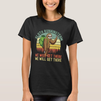 T-shirt Sloth Running Team Femmes Hommes Sloth Running Tea