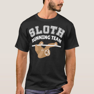 T-shirt Sloth Running Team Funny Sports Jogging Run Don 2