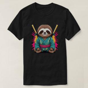 T-shirt Sloth Samurai Fun & Quirky Animal Warrior