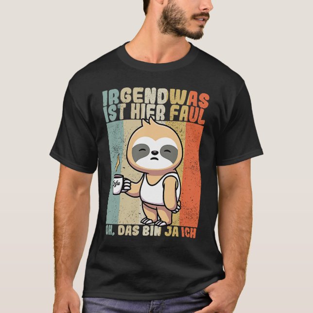 T-shirt Sloth  saying employee work colleague office (Devant)