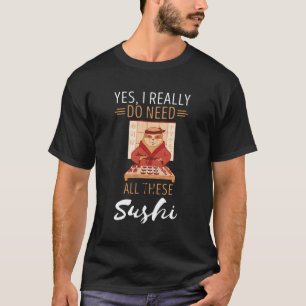 T-shirt Sloth Sushi J'Ai Vraiment besoin de nourriture jap