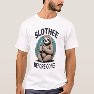 T-shirt Slothee avant sublimation du café
