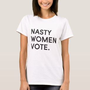 T-shirt Slouchy méchant d'ami du vote   de femmes