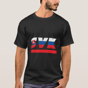 T-shirt Slovaquie Svk Slovensko avec drapeau