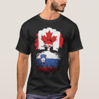 Slovénie Drapeau canadien slovène des racines d'ar
