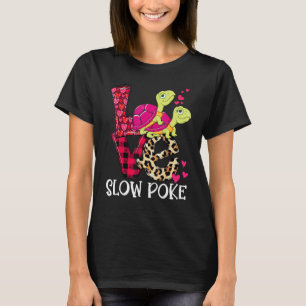 T-shirt Slow Poke Funny Turtle couple en amour Valentine's