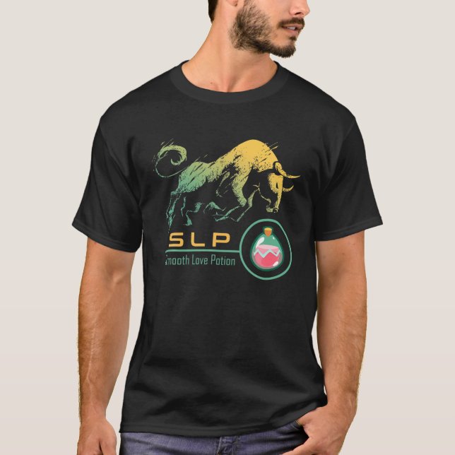 T-shirt SLP Crypto BULLRUN HODL Potion Of Love SLP Coin NF (Devant)