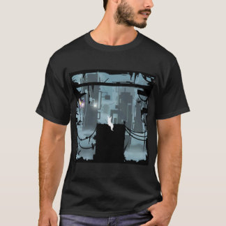 T-shirt Slugcat dans le brouillard drôle vintage