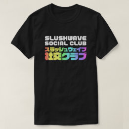 T-shirt Slushwave Social Club Carré sur Dark LogoJr