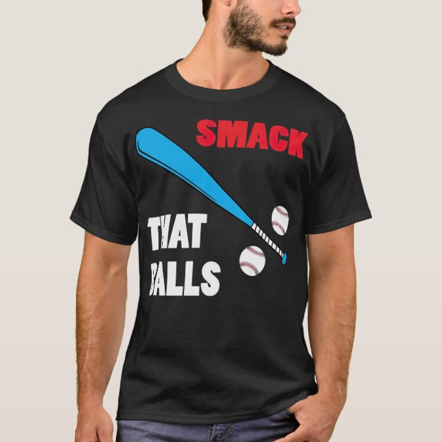T-shirt Smack Ce attrapeur écharpes de baseball (Devant)