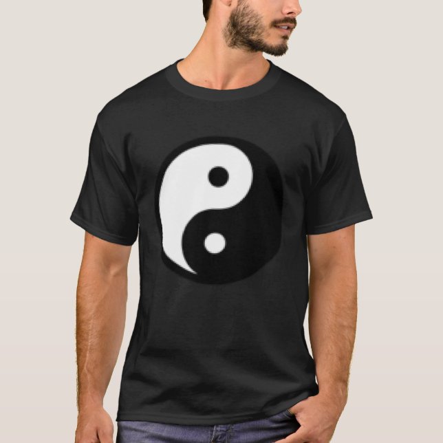 T-shirt Small Yin Yang, Tai chi, Qi gong, polarity, dualit (Devant)
