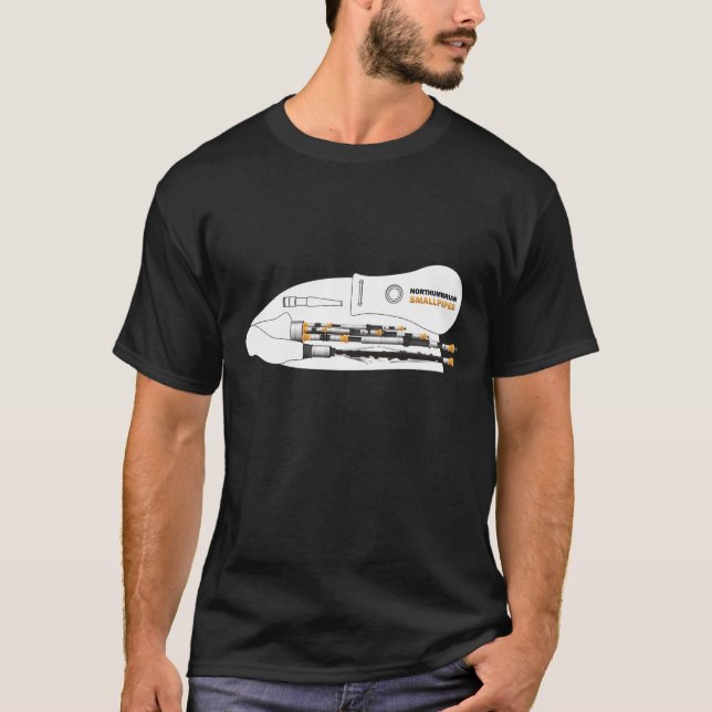 T-shirt Smallpipes de Northumbrian (Devant)