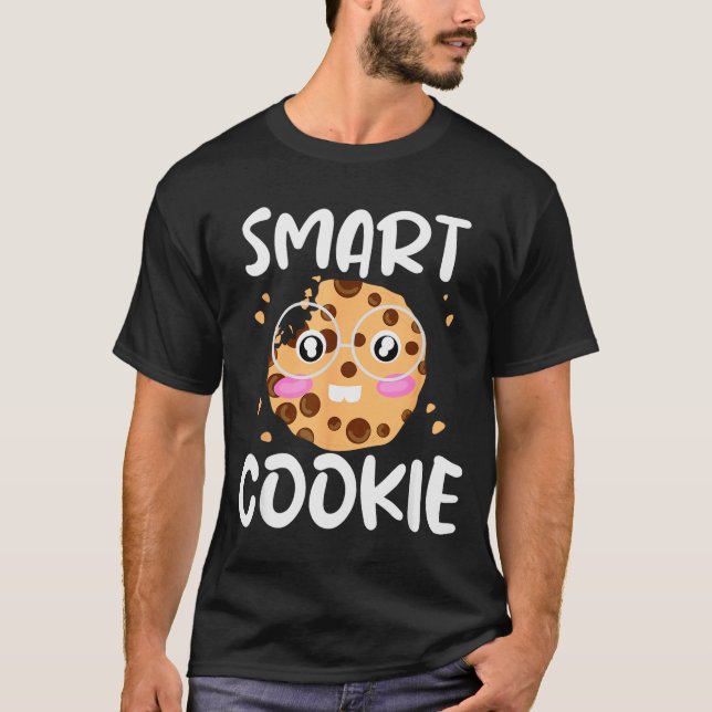 T-shirt Smart Cookie - Funny Idiom Joke Tee  (Devant)