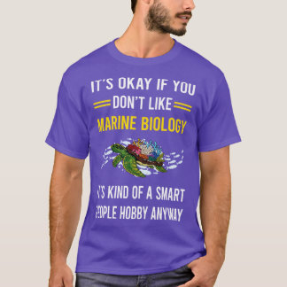 T-shirt Smart People Biologiste de la biologie marine Hobb