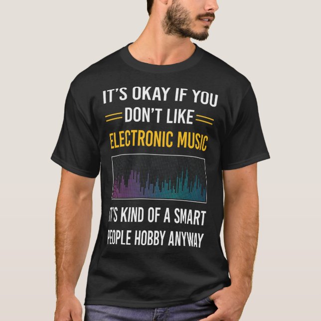 T-shirt Smart People musique électronique (Devant)