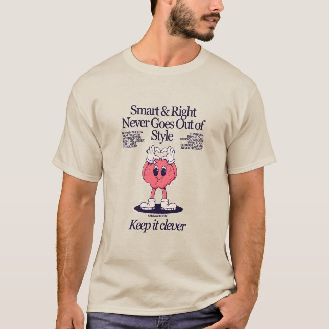 T-shirt Smart & Right Unisex Yada Yahowah Tee (Devant)