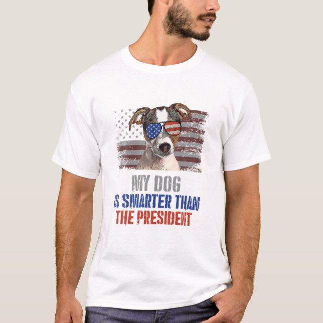 T-shirt Smarter de chien de Terrier Fox (Devant)