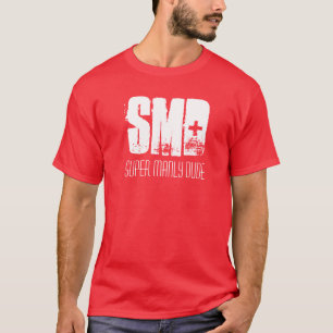T-shirt SMD, pièce en t virile superbe de type