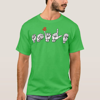 T-shirt SMILE ASL Signal Language Design 6