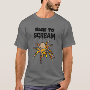 T-shirt Smilesdrôle Drôle Oser Scander Tarantula Spider