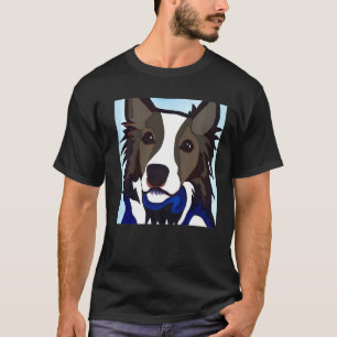 T-shirt Smileteespepepepees Bordure Collie Chien Chien Chi