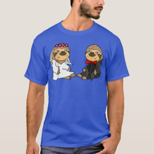T-shirt Smiletodaytees Drôle de Mariée Paresseux et Mariag