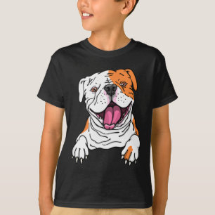 T-shirt Smiling American Bulldog Anglais Amoureux des chie