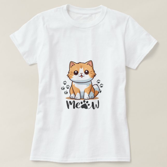 T-shirt Smiling cat (Design devant)