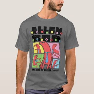 T-shirt Smiling Friends Allen Red Puis-je avoir mon fromag