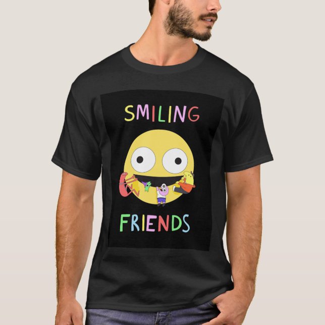 T-shirt Smiling Friends - art (Devant)